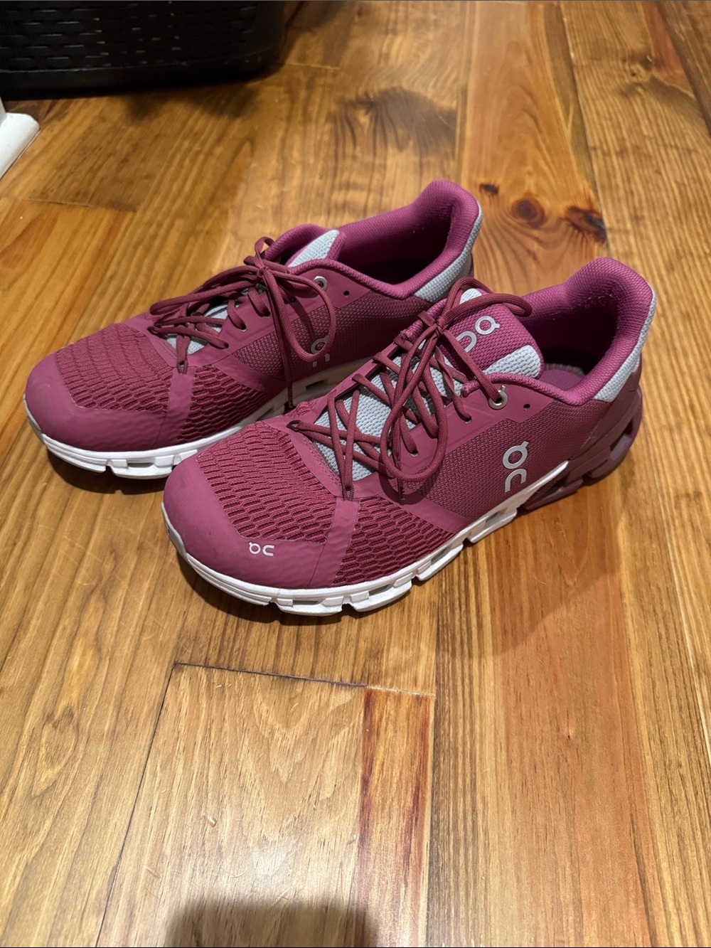 On Running Women's Athletic Shoes in Burgundy